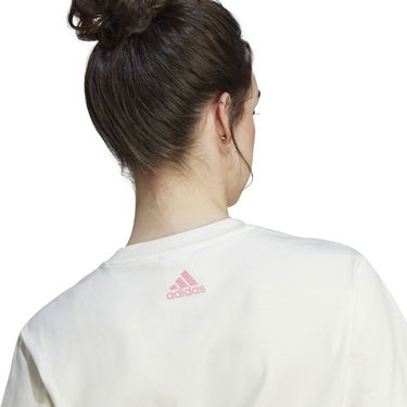 Съкратен топ adidas Performance Floral Graphic T-Shirt Бяло | IM2391, 4