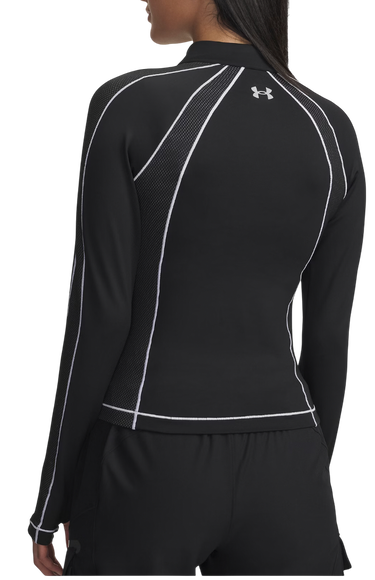 Тениска Under Armour ColdGear Textured 1/2 Zip Long Sleeve Performance Top Черно | 6003998-003, 2