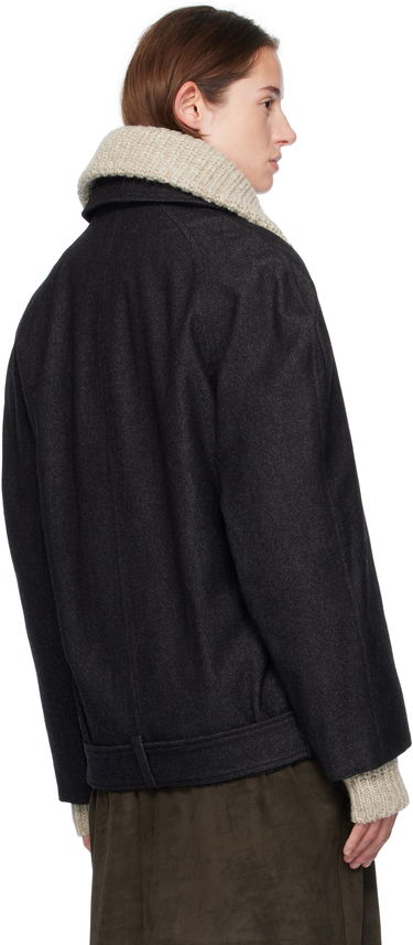 Палта LEMAIRE Lemaire Raglan Sleeve Short Coat Сиво | OW1156 LF1319, 2