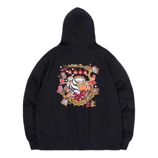 Суитчър Li-Ning Cartoon Graphic Print Hoodie Черно | AWDS159-3