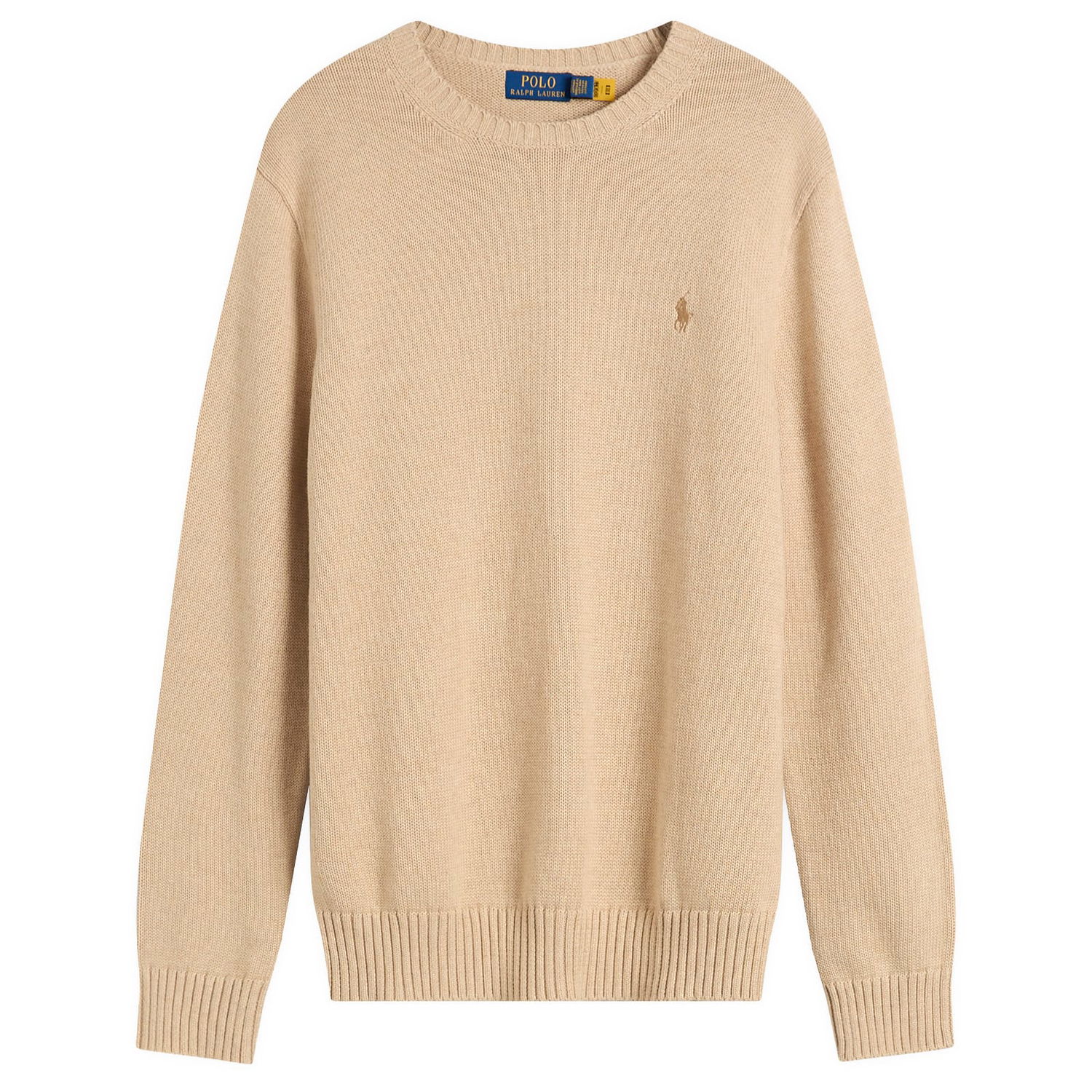 Пуловер Polo by Ralph Lauren Cotton Knit Jumper Size Small Бежово | 710810846-NEU, 1