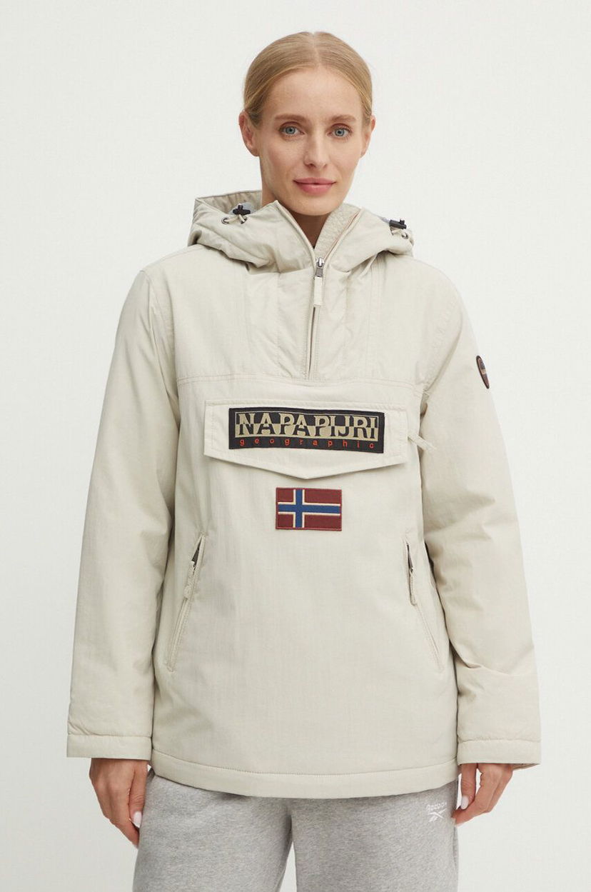 Ветровка Napapijri Rainforest Beige Anorak Jacket Бежово | NP0A4GM6N901