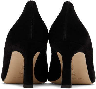 Грижа за обувките Manolo Blahnik Manolo Blahnik Moiralo Suede Heels Черно | 225-1811, 1