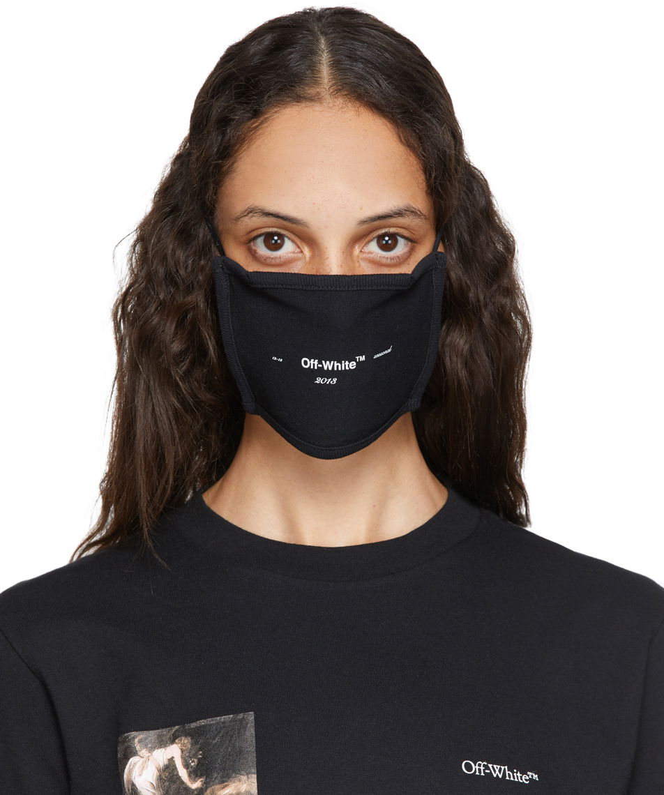 Облекло Off-White Black Logo Mask Черно | OMRG002E20FAB0021001, 0