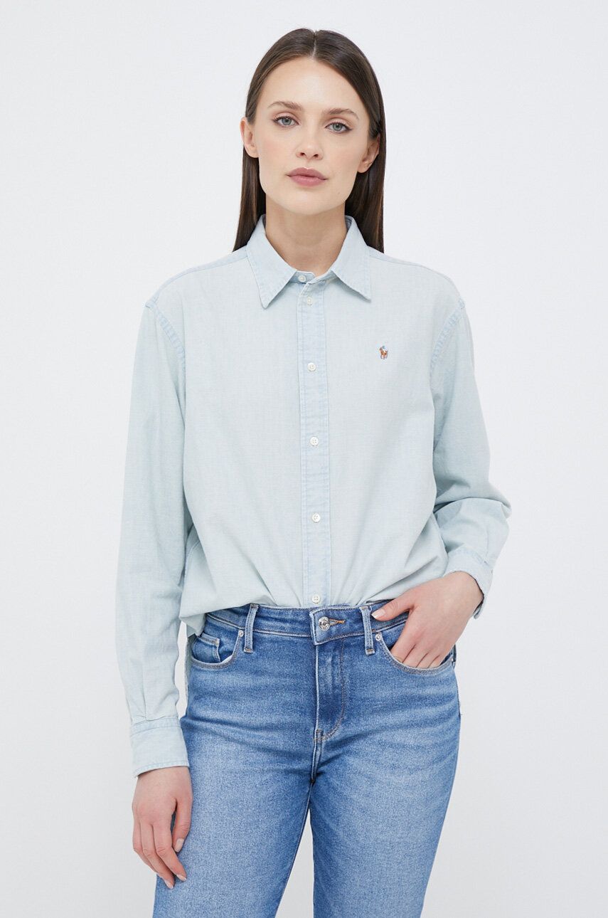 Риза Polo by Ralph Lauren Shirt Синьо | 211891420, 0