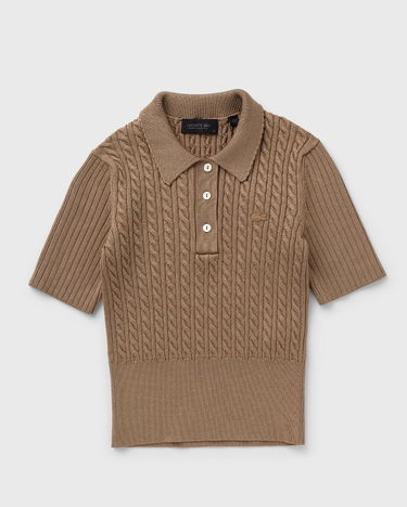 Пуловер Lacoste Cable Knit Polo Sweater Кафяво | AF3667-52I, 0