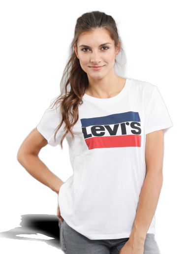 Тениска Levi's The Perfect Tee Бяло | 17369-0297