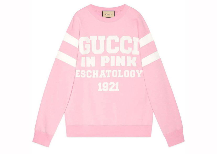 Суитчър Gucci 25 Eschatology Sweatshirt Pink Розово | 662081 XJDL6 5904