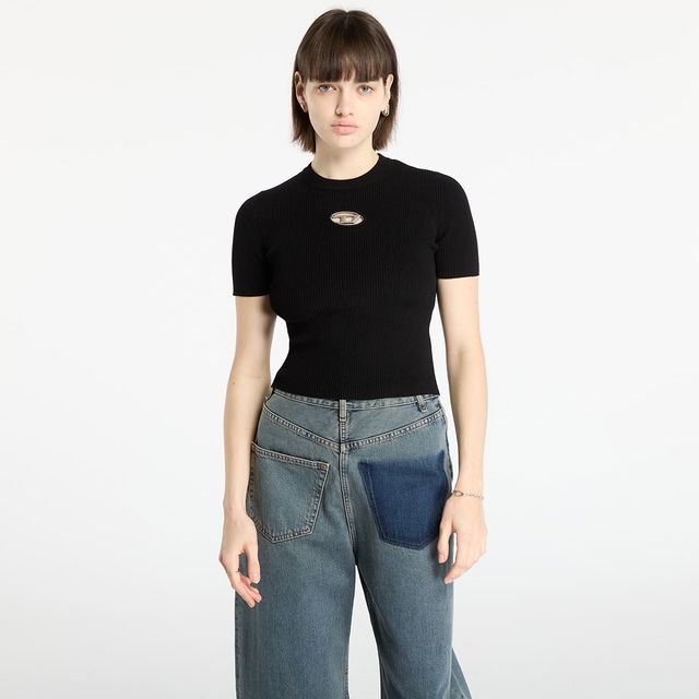 Ribbed Short Sleeve M-Valari-Ss Top