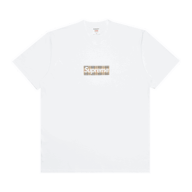 Тениска Supreme Burberry x Box Logo Tee Бяло | SS22T1 WHITE, 0