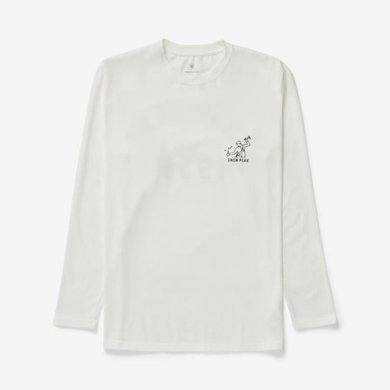Тениска Snow Peak Foam Printed Long Sleeve T-shirt Бяло | TS-23AU004-WH, 0