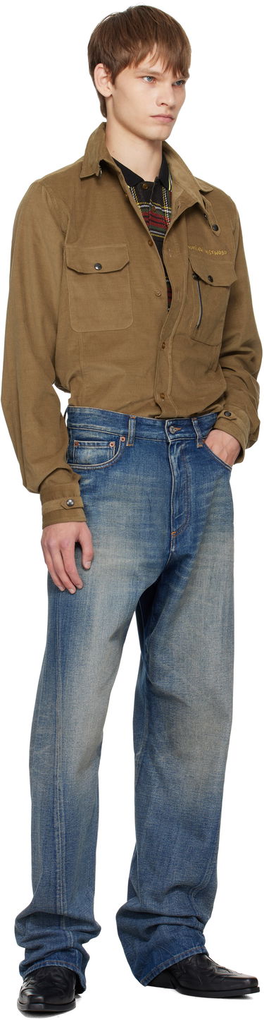 Риза Vivienne Westwood Vivienne Westwood Corduroy Button-Up Shirt Кафяво | 24010042-W0186-, 3