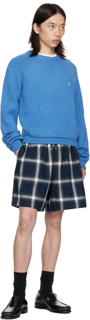 Пуловер Acne Studios Blue Crewneck Sweater Синьо | B60382-, 3