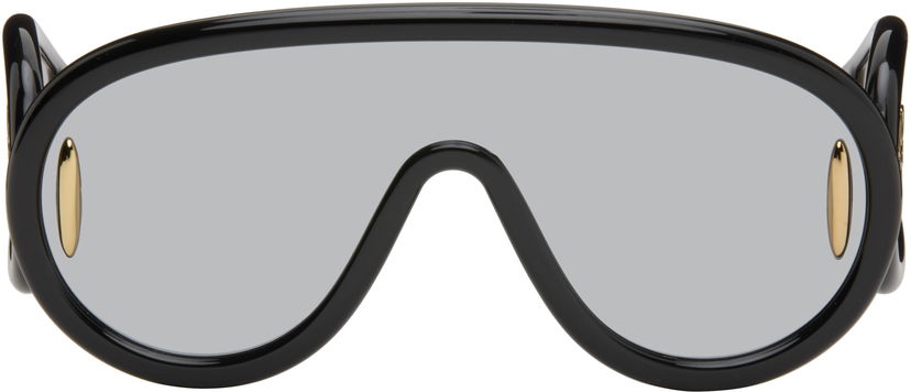Слънчеви очила Loewe Wave Mask Sunglasses Черно | LW40108I 192337136399
