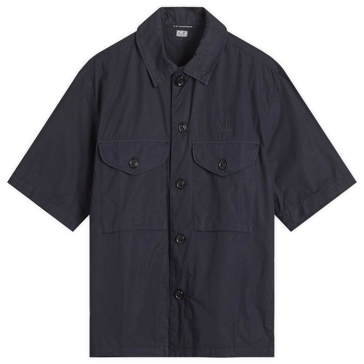 Риза C.P. Company C.P. Company Boxy Short Sleeve Shirt Тъмно синьо | 18CMSH236A-005328G-BLU, 0
