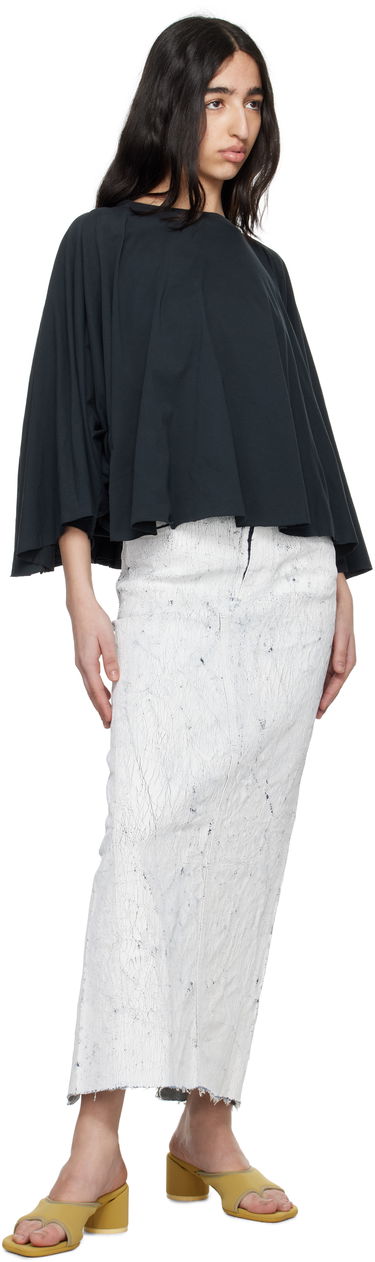 Пуловер Maison Margiela MM6 Maison Margiela Jersey Batwing Top Черно | S62NH0038 M20115, 3