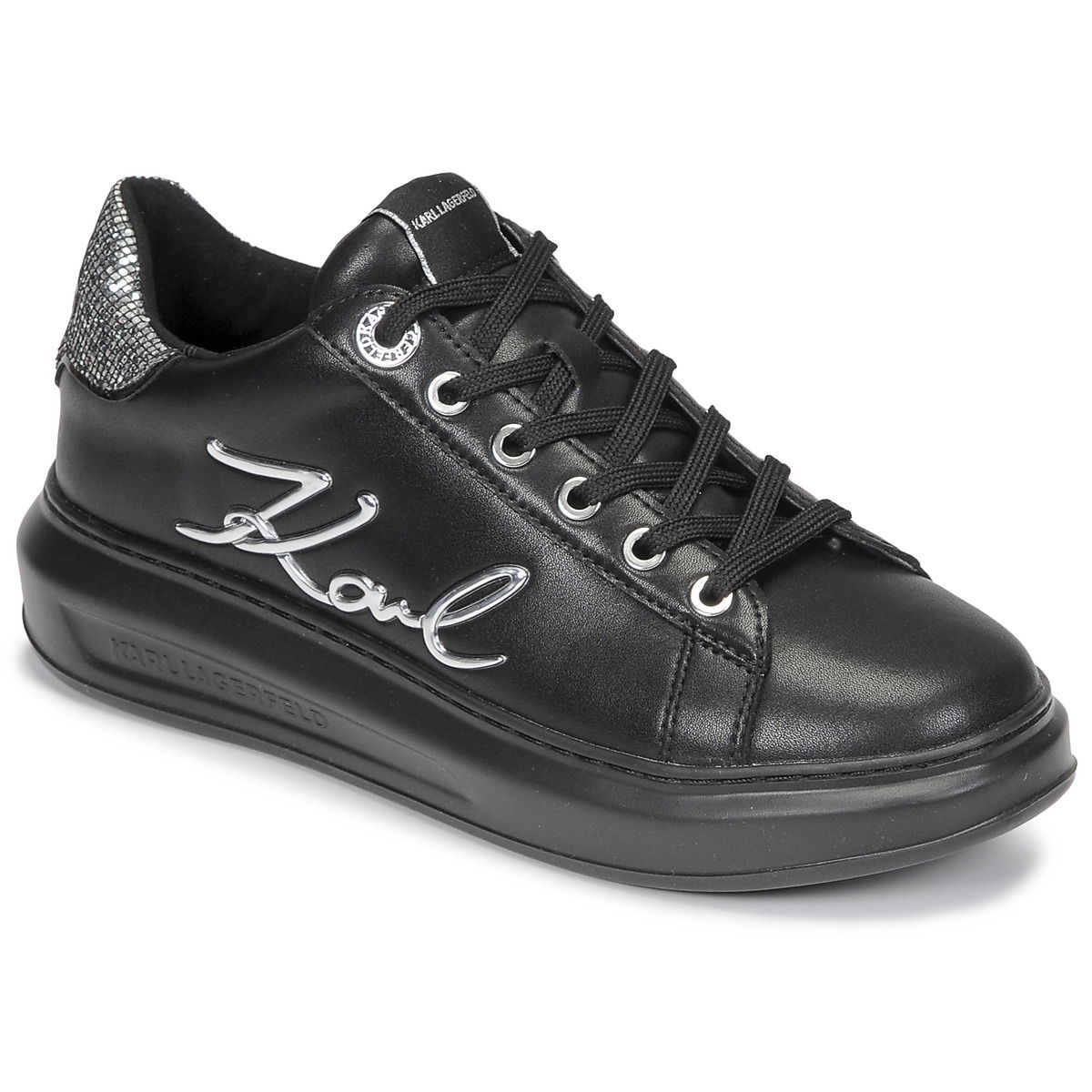 Кецове и обувки KARL LAGERFELD KAPRI Signia Lace Lthr Черно | KL62510A-00S, 1