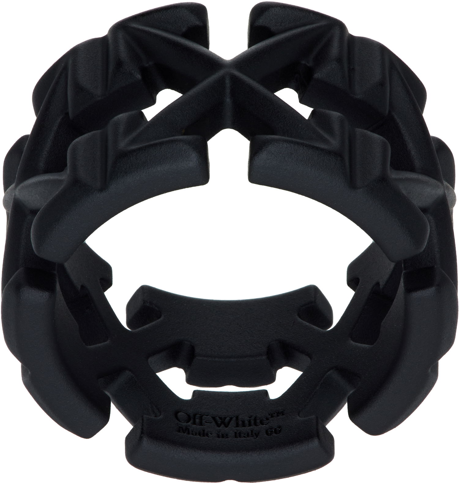 Пръстен Off-White Off-White Arrow Ring Черно | OMOC07FC99MET0011000, 0