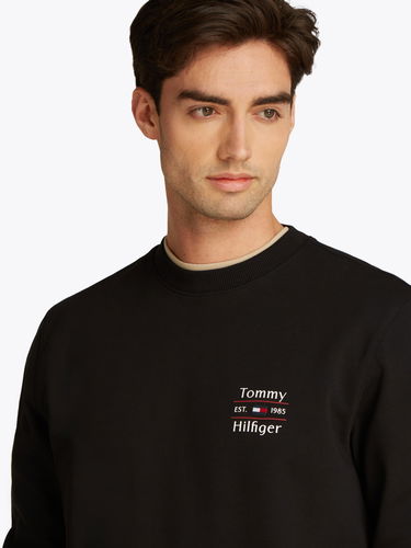 Пуловер Tommy Hilfiger Tommy Hilfiger Stack Sweatshirt Черно | MW0MW38673BDS, 3