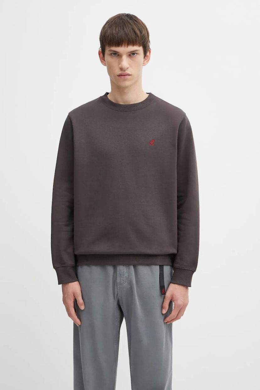 Суитчър GRAMICCI One Point Crew Sweatshirt Сиво | G308.FT