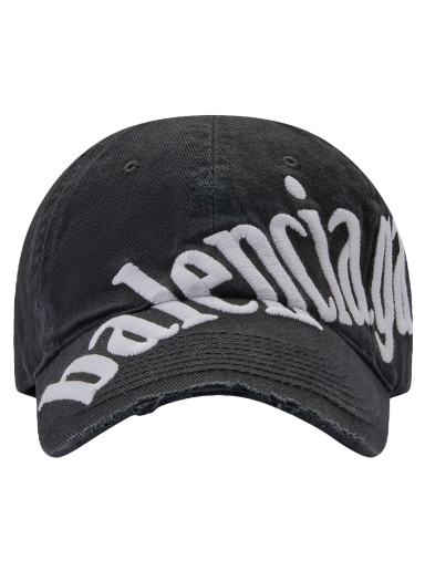 Шапка с козирка Balenciaga Diagonal Baseball Cap Черно | 680738410B20107