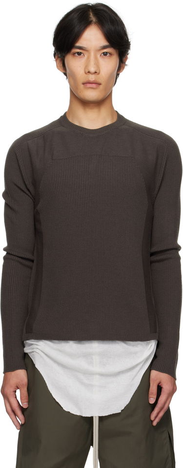 Пуловер Rick Owens Rick Owens Concordians Ribbed Geo Sweater Кафяво | RU02E1639 RIBM, 0