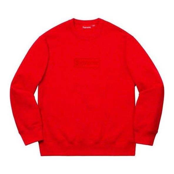 Суитчър Supreme Cutout Logo Sweatshirt Червено | SUP-SS20-595