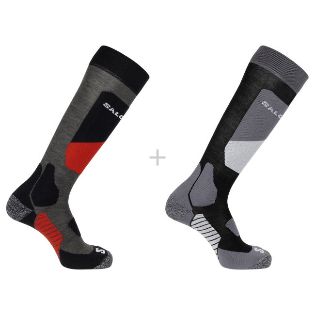 Чорапи Salomon Ski Socks Two Pack Сиво | LC2168300, 0
