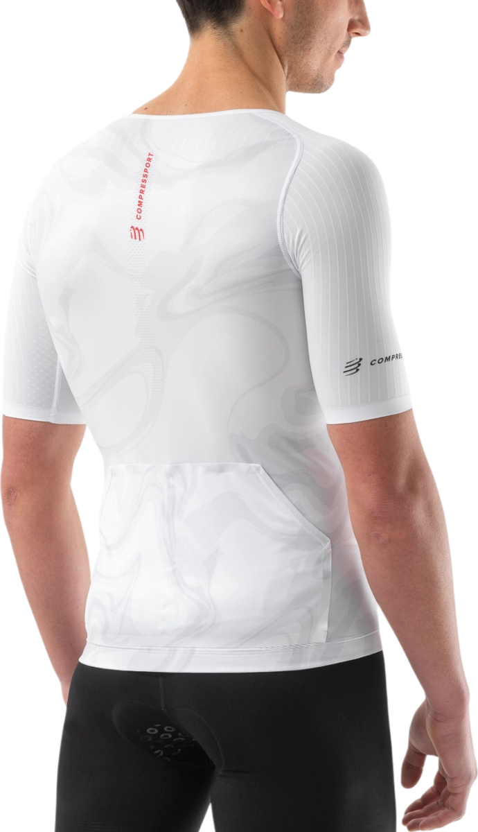 Тениска Compressport Postural Aero Short Sleeve Top Бяло | am00178b-am00178b0011, 1