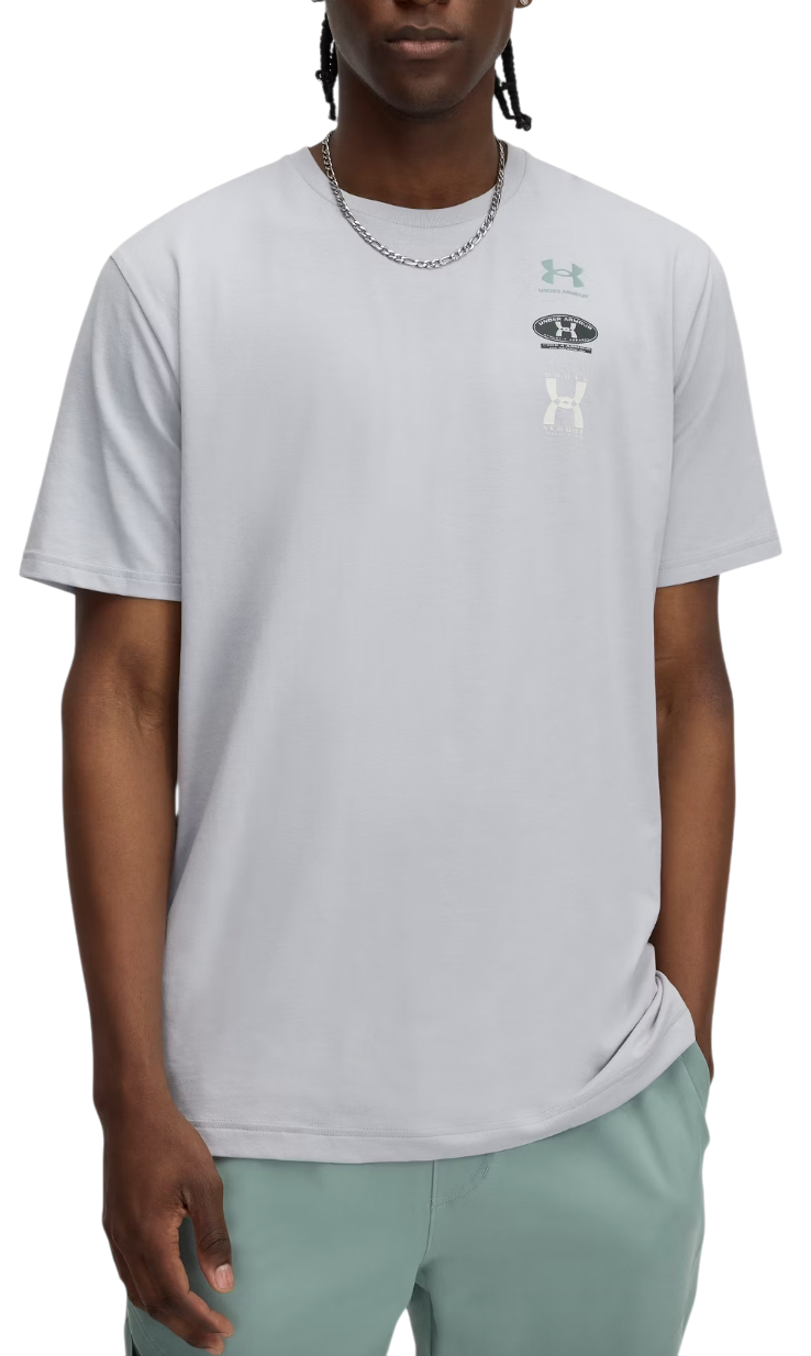 Тениска Under Armour 60/40S EVOL Logo Short Sleeve T-Shirt Сиво | 1390165-011, 0