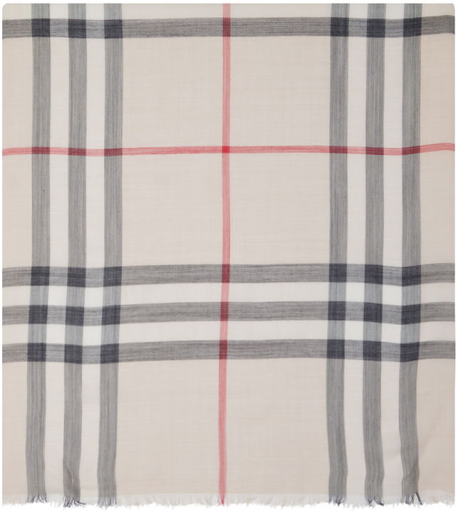 Vintage Check Scarf Beige