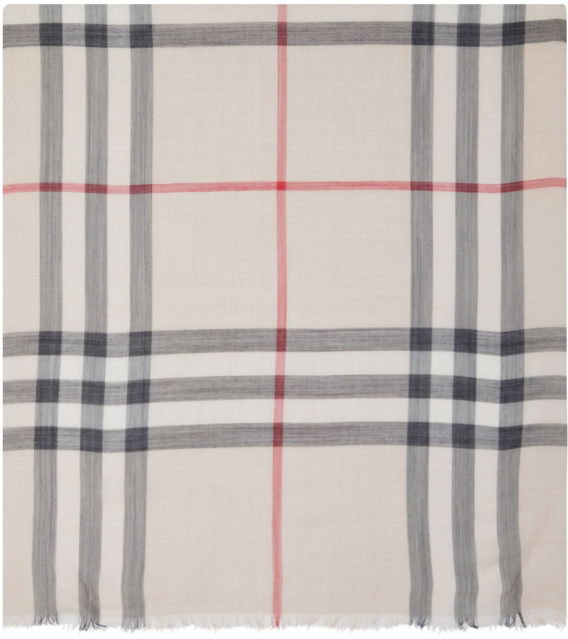 Шал Burberry Vintage Check Scarf Beige Бежово | 8055858