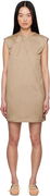 MM6 Maison Margiela Cotton Twill Darting Minidress