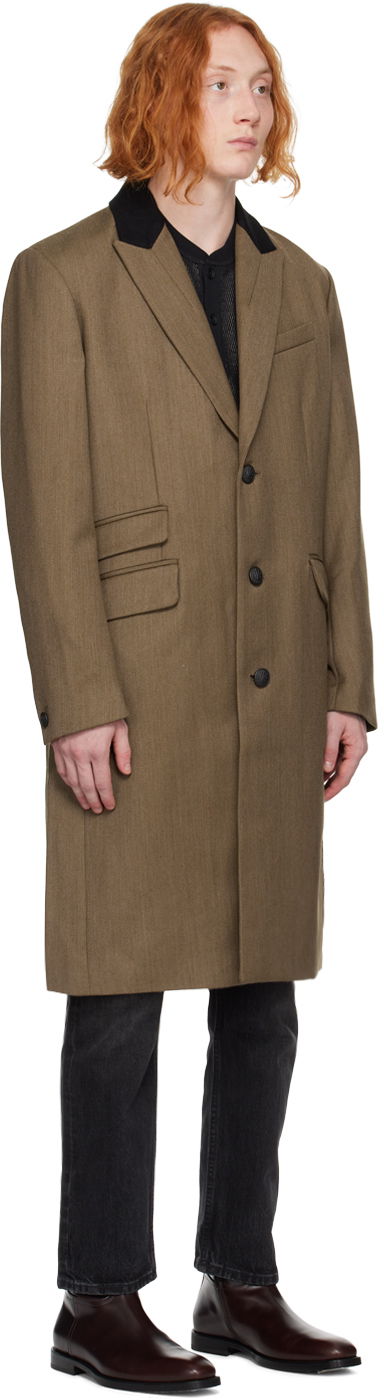 Палта rag & bone Cambridge Wool-Blend Overcoat Кафяво | MBW22H2336AMML, 1