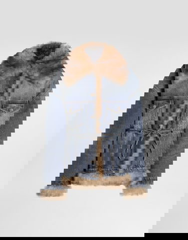 Яке Dolce & Gabbana Denim Jacket With Fur Многоцветен | F9T08ZG8OC9S9001, 0