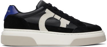 Кецове и обувки FERRAGAMO Low Cut Gancini Outline Черно | 769884, 0