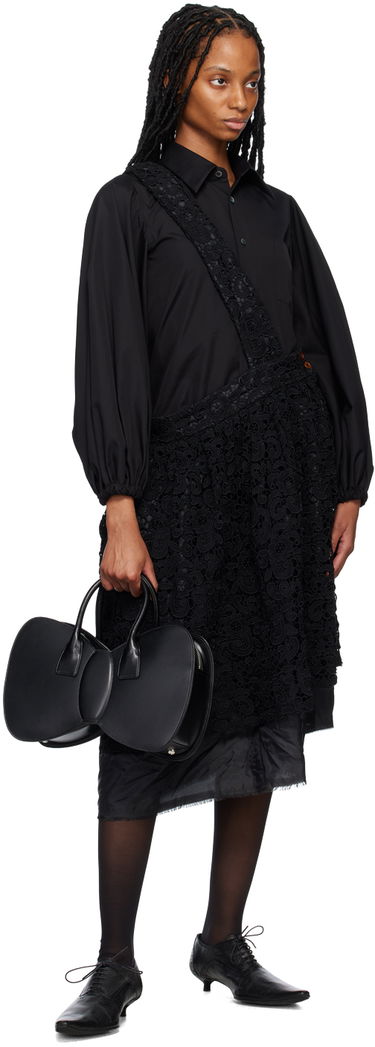 Pокля Comme des Garçons Comme des Garçons Floral Lace Midi Skirt Черно | RK-A004-051, 3