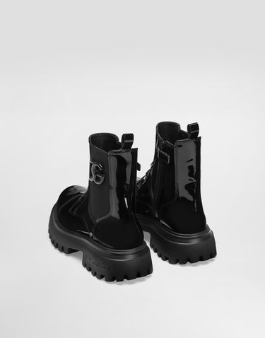 Аксесоари Dolce & Gabbana Dolce & Gabbana Patent Leather Ankle Boots With Elastic Черно | D11360A9A8180999, 2