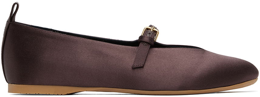 Кецове и обувки JW Anderson Satin Ballerina Flats Кафяво | ANW43033B 20111, 0