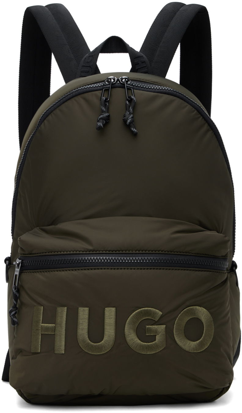 Раница BOSS Embroidered Logo Backpack Зелено | 50529437, 0