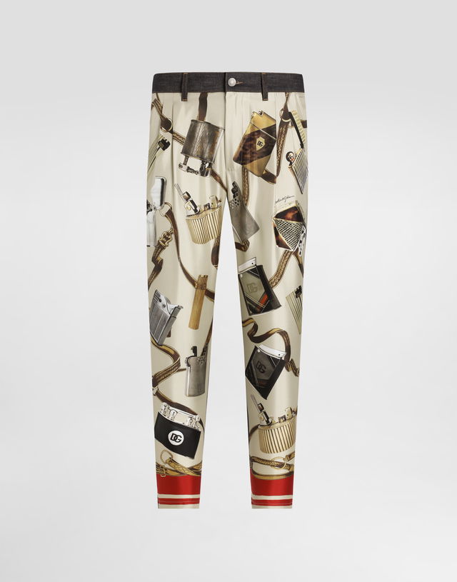 Dolce & Gabbana Loose Fit Jeans with Lighter Print