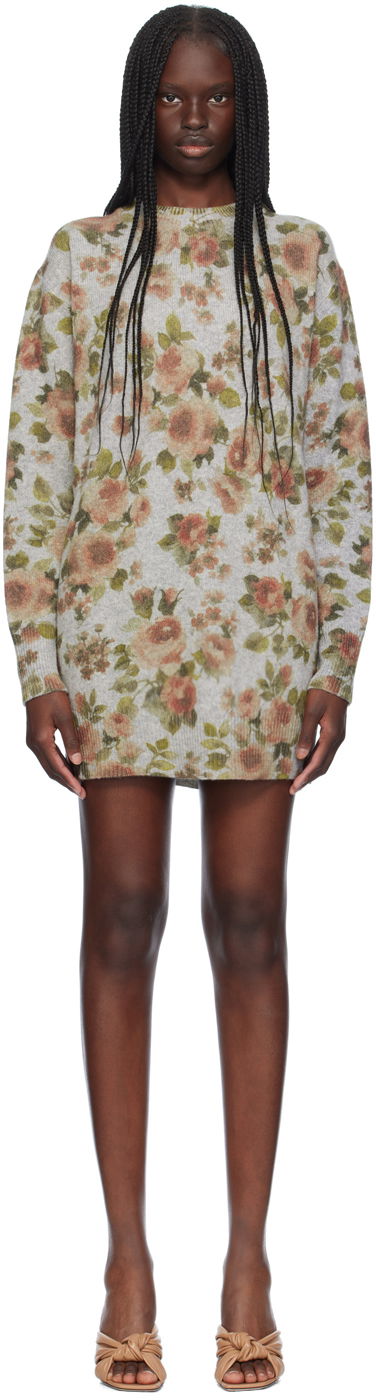 Blumarine Floral Print Minidress