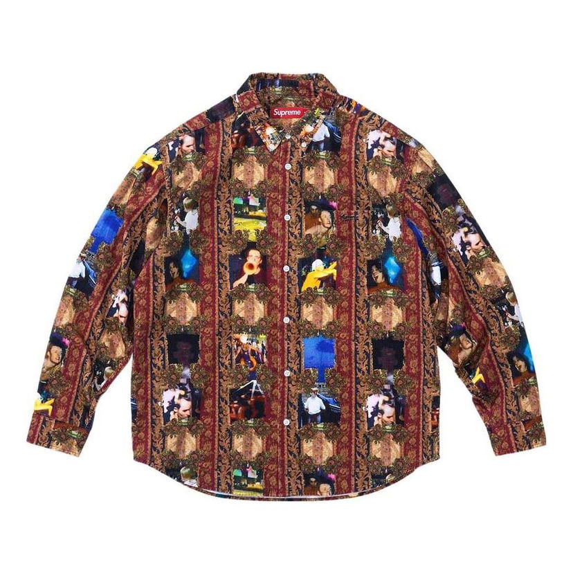 Риза Supreme Mark Leckey Hardcore Corduroy Shirt Кафяво | SUP-FW23-089