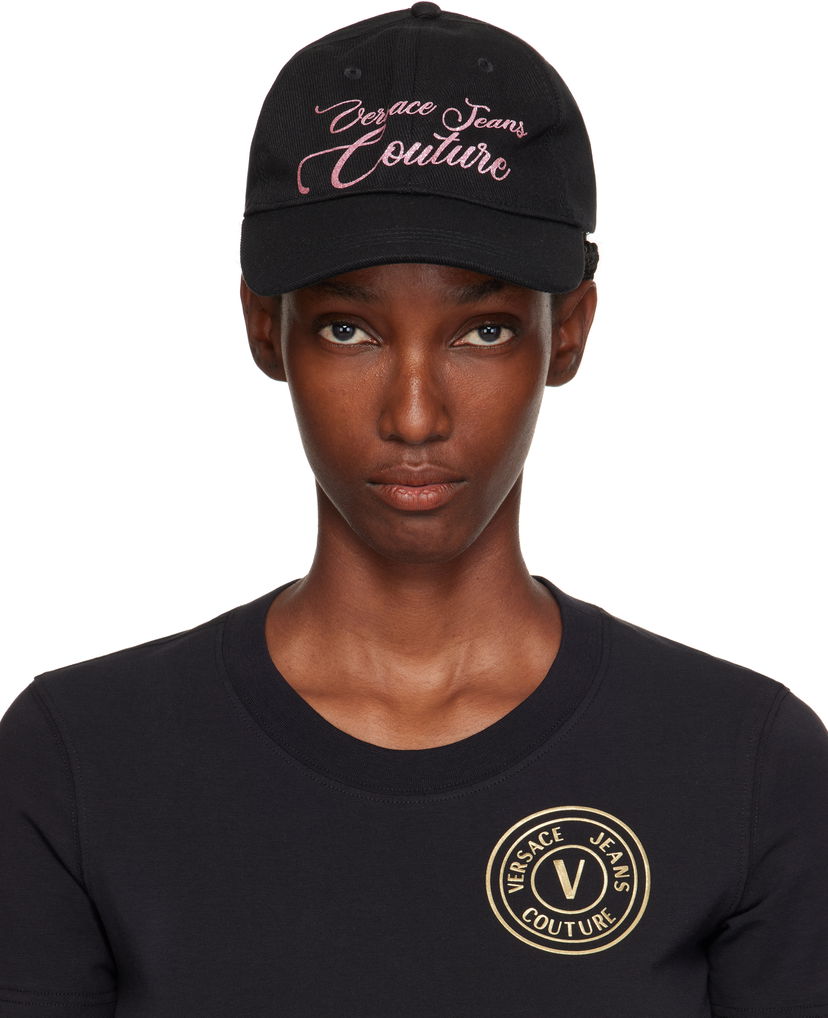 Шапка с козирка Versace Versace Jeans Couture Logo Baseball Cap Черно | E79VAZK34_EZG391