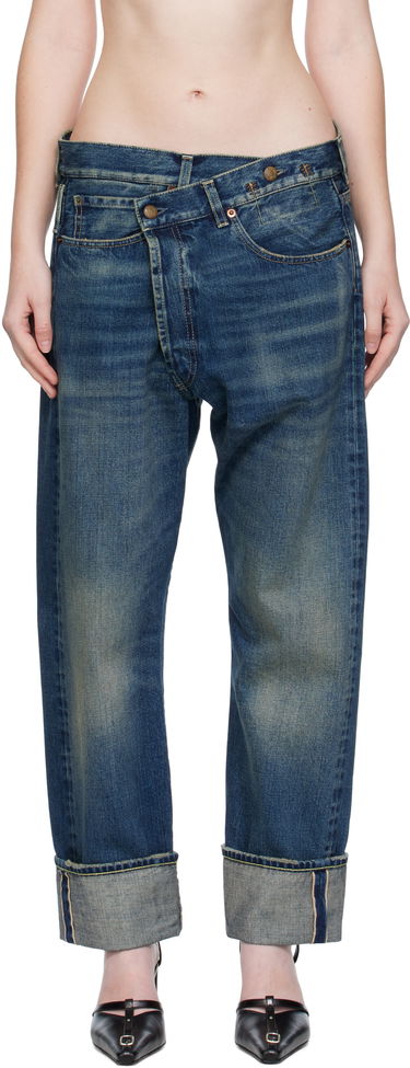 Дънки R13 R13 Cuffed Crossover Jeans Синьо | R13WD193-D341A, 0