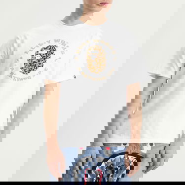 Тениска BAPE Wild Leopard Busy Works Tee Бяло | 001TEL801041M-WHT, 2
