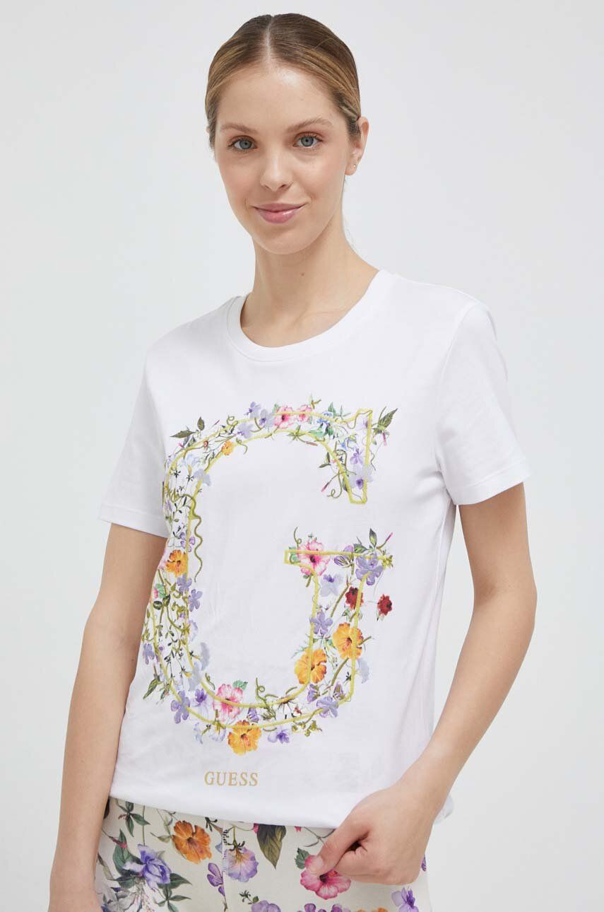 Тениска GUESS Tee Бяло | V3YI02.I3Z14, 0