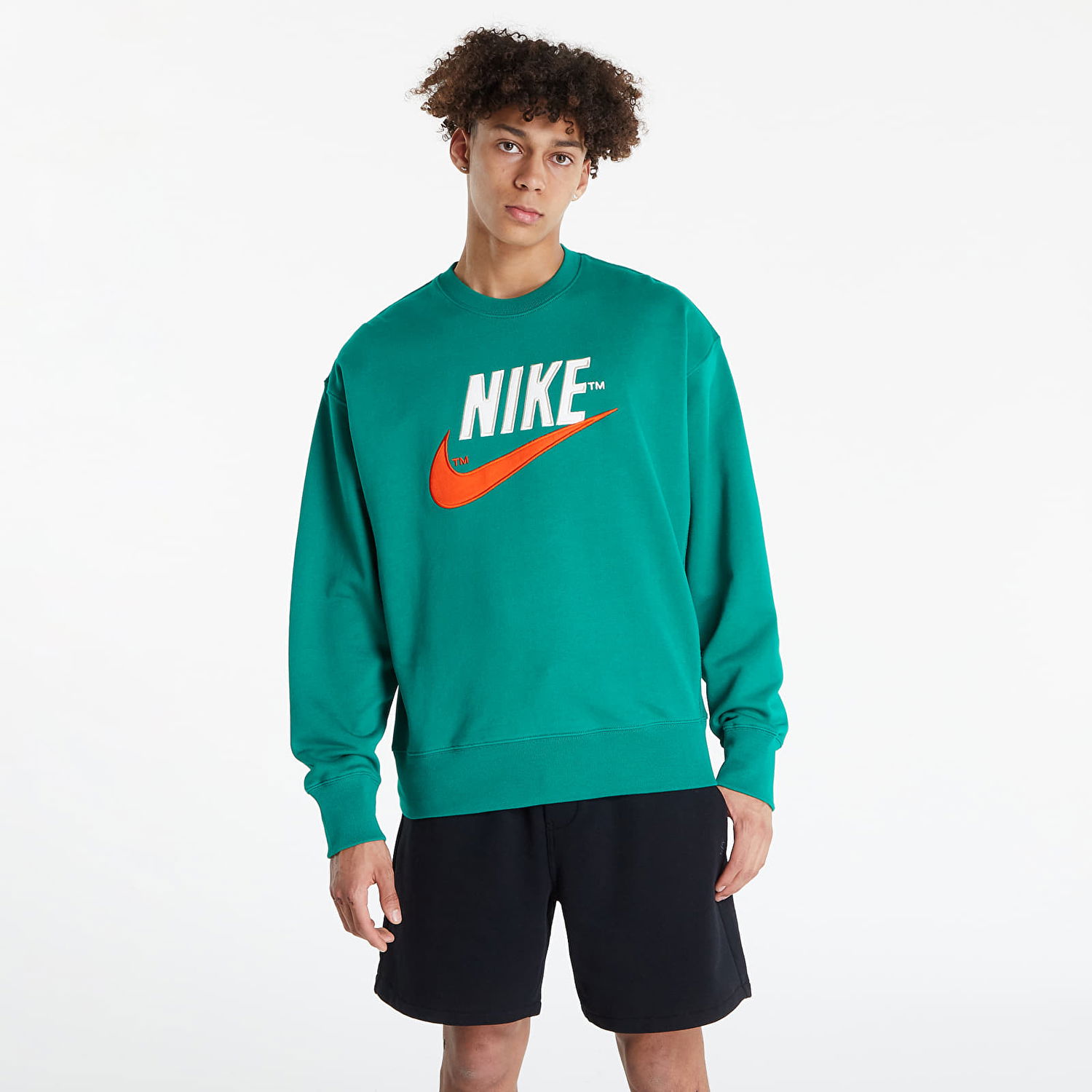 Суитчър Nike NSW Trend Fleece Crew Зелено | DO8891-365, 1