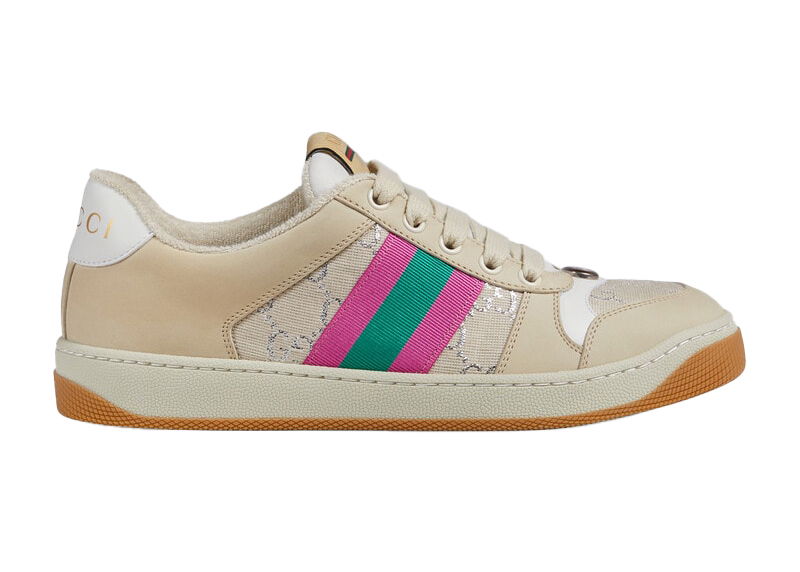 Кецове и обувки Gucci Screener "Cream Leather" W Бежово | 577684 2C830 9150, 0