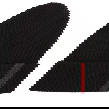 Шапка Gucci Gucci Web Knitted Beanie Черно | 834192-4G200-1000, 1